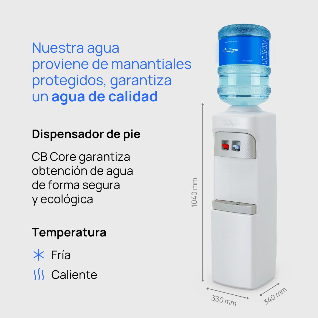 Fuente con agua mineral