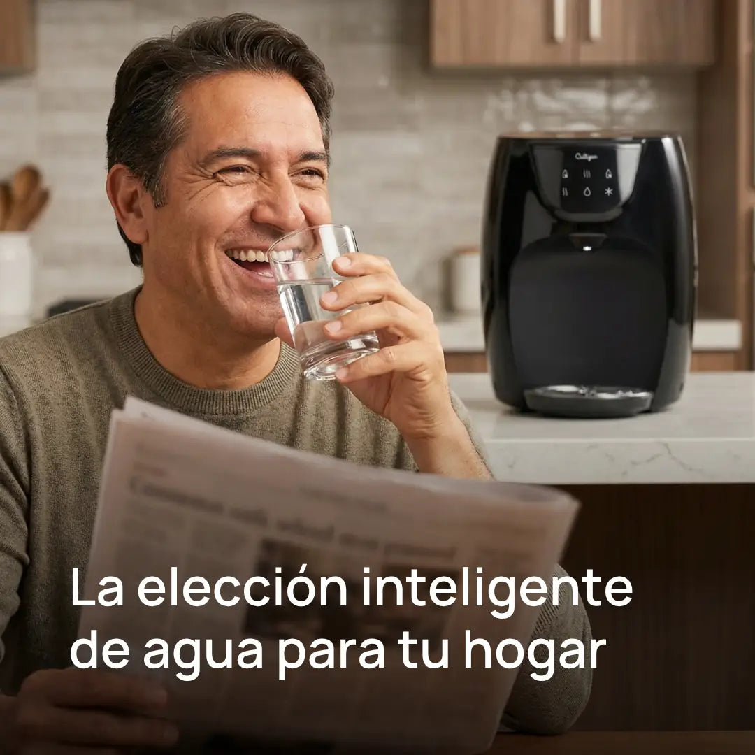 Fuente táctil de agua filtrada