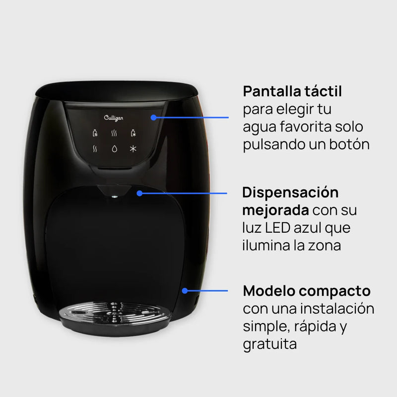 Fuente táctil de agua filtrada